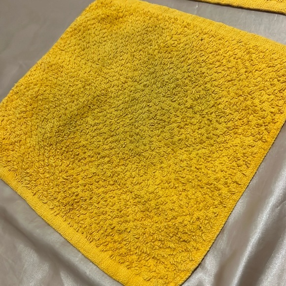 Yellow Bath Towel Rags - Picture 2 of 7